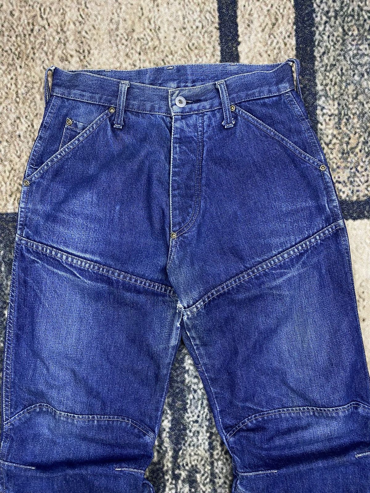 G-Star G-Star Raw Denim Biker Double Knees Jeans Size US 28 / EU 44 - 3 Thumbnail