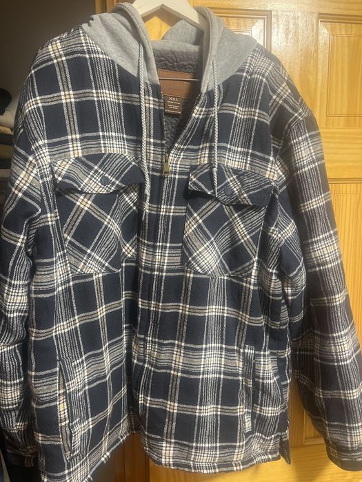 Mountain ridge best sale hooded flannel jacket