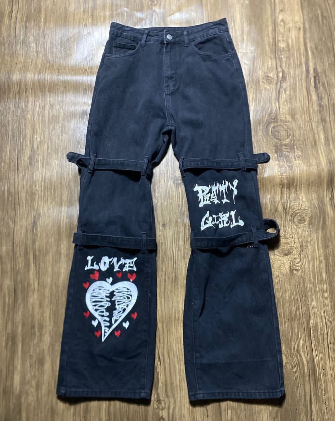 Hysteric Glamour ⭐Flare⭐Japanese bondage boot cut Size US 29 - 2 Thumbnail