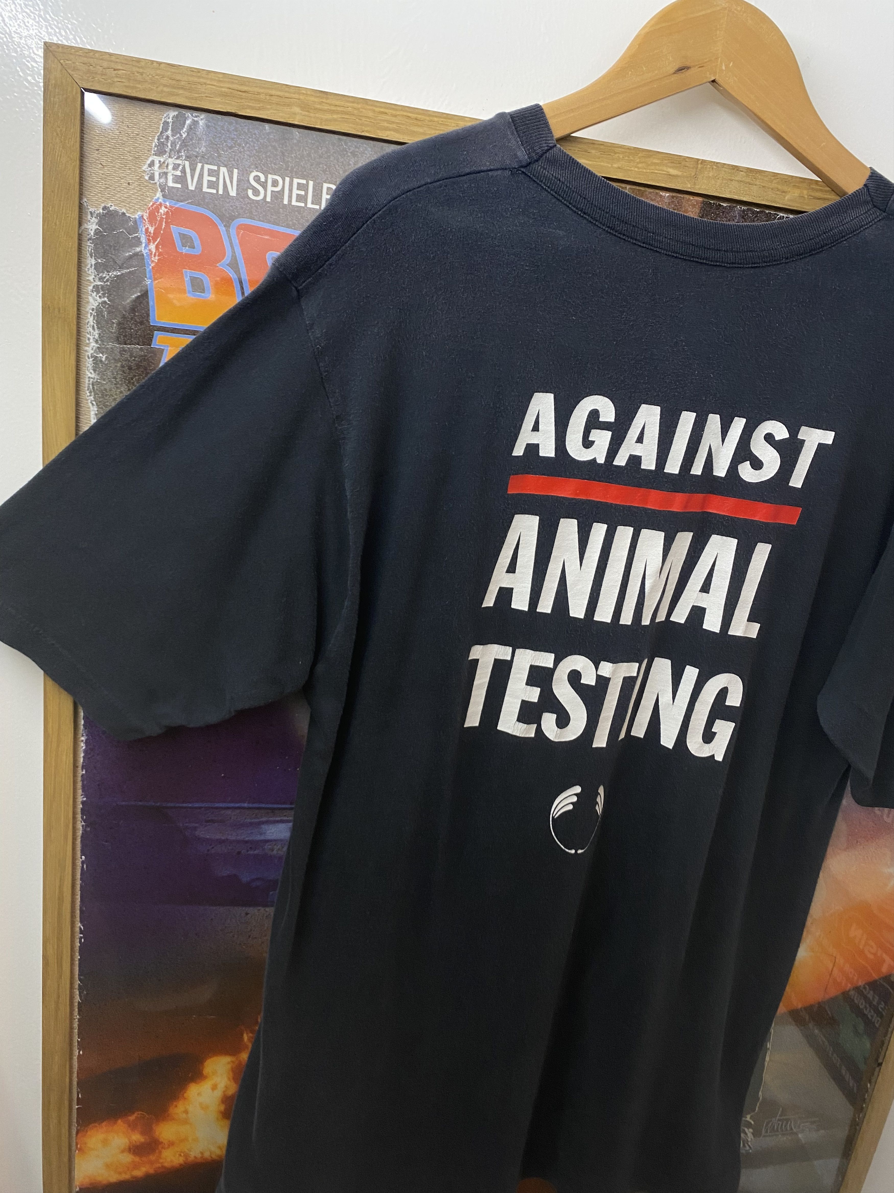Vintage Original 90s The Body Shop Animal Rights Campaign Promo Tee Size US L / EU 52-54 / 3 - 4 Thumbnail