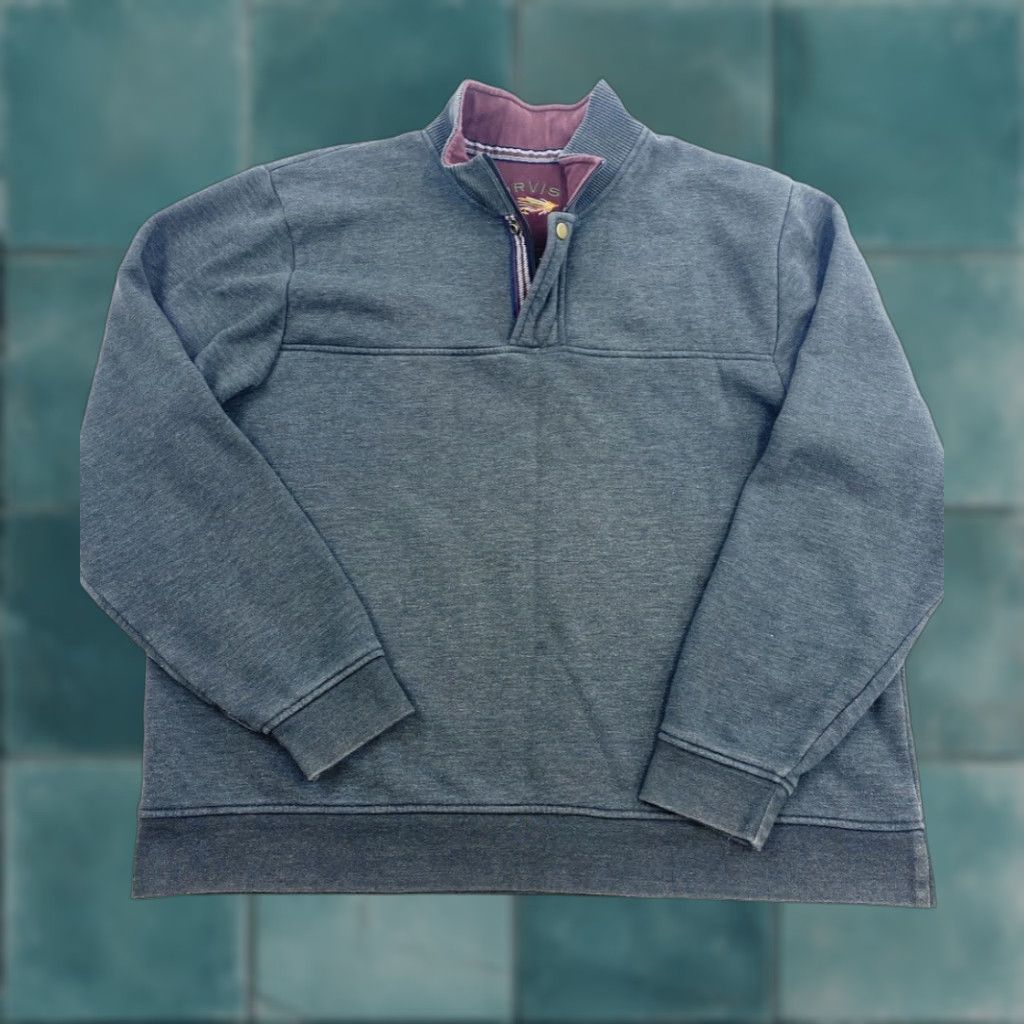 Orvis Orvis 1/4 Zip Men's Pullover Sweatshirt Sweater Size 2XL Gray Size US XXL / EU 58 / 5 - 1 Thumbnail