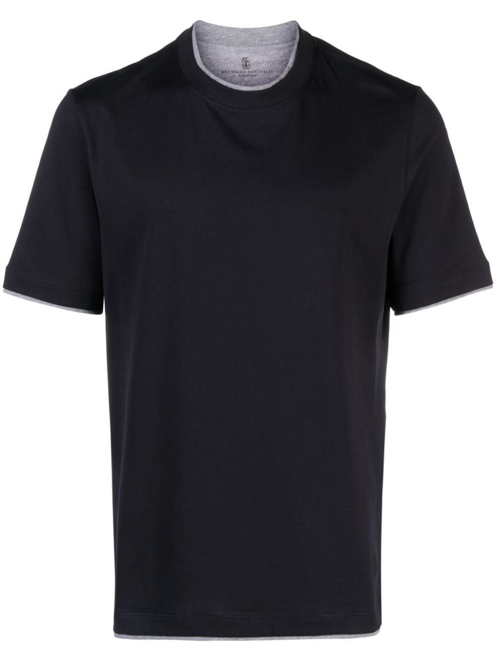 T-Shirt With Faux-Layering