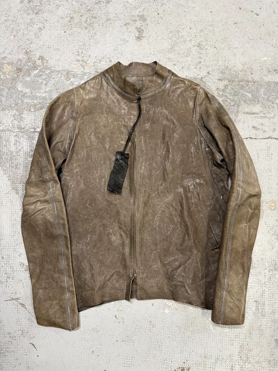 Isaac Sellam Experience FW2025 Isaac Sellam Anatomique Crasse Pouille Grey Leather Jacket Size US M / EU 48-50 / 2 - 6 Thumbnail