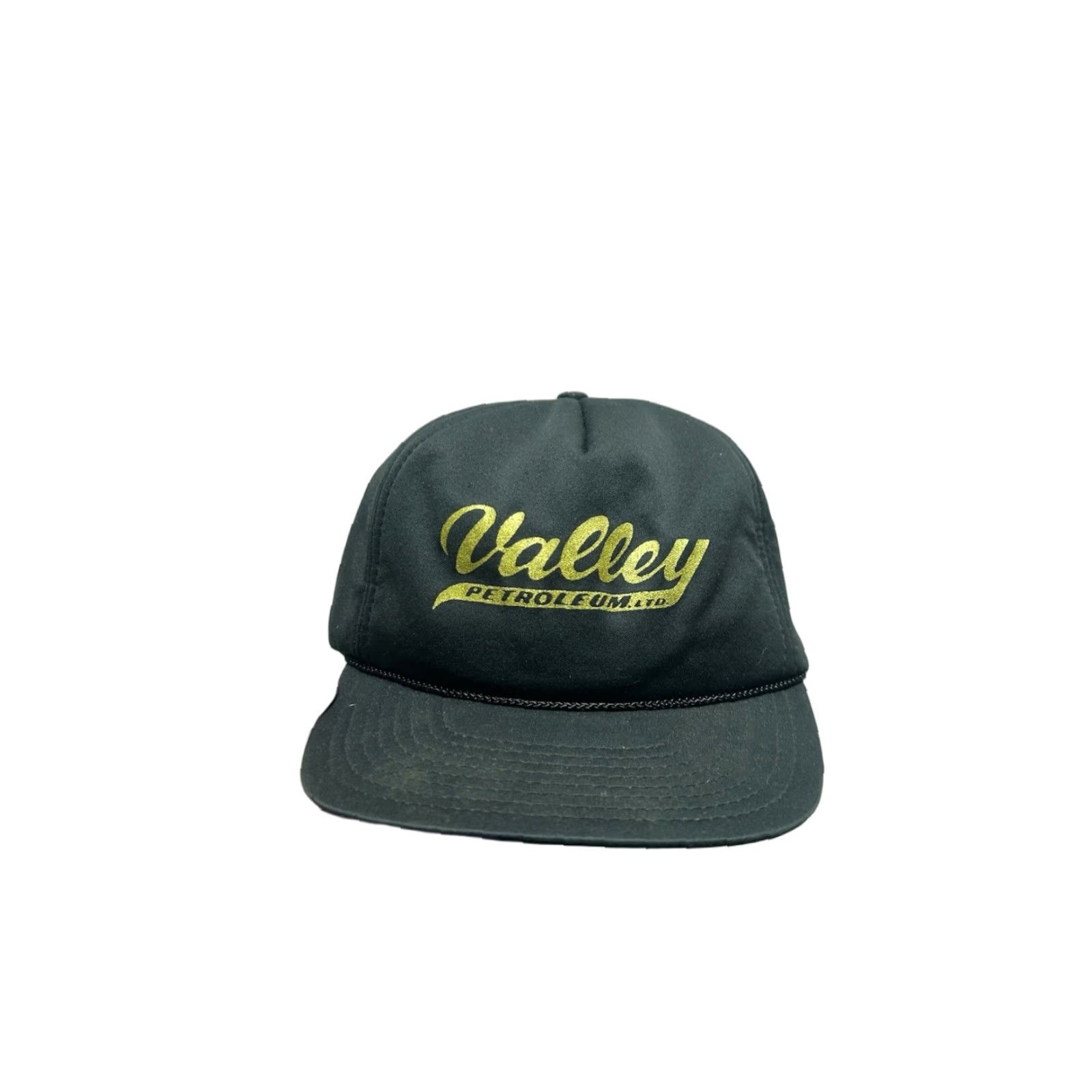 GAS VINTAGE GAS SnapBack Hat Cap Valley Petroleum Michigan Oil Gas Black Gold Adjustable Men Size ONE SIZE - 1 Thumbnail