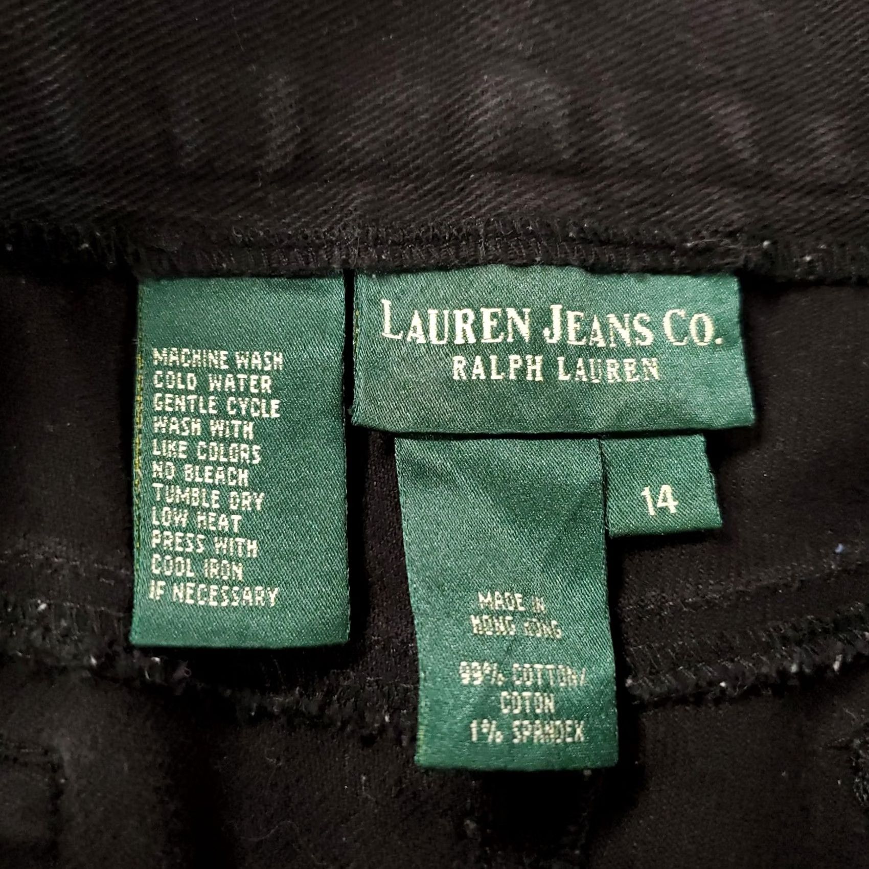 Ralph Lauren Ralph Lauren Black Jeans Womens Size 14 35x28 Denim Stretch 5-Pocket City Classic Straight Regular Womens Size 36" / US 14 / IT 50 - 7 Thumbnail