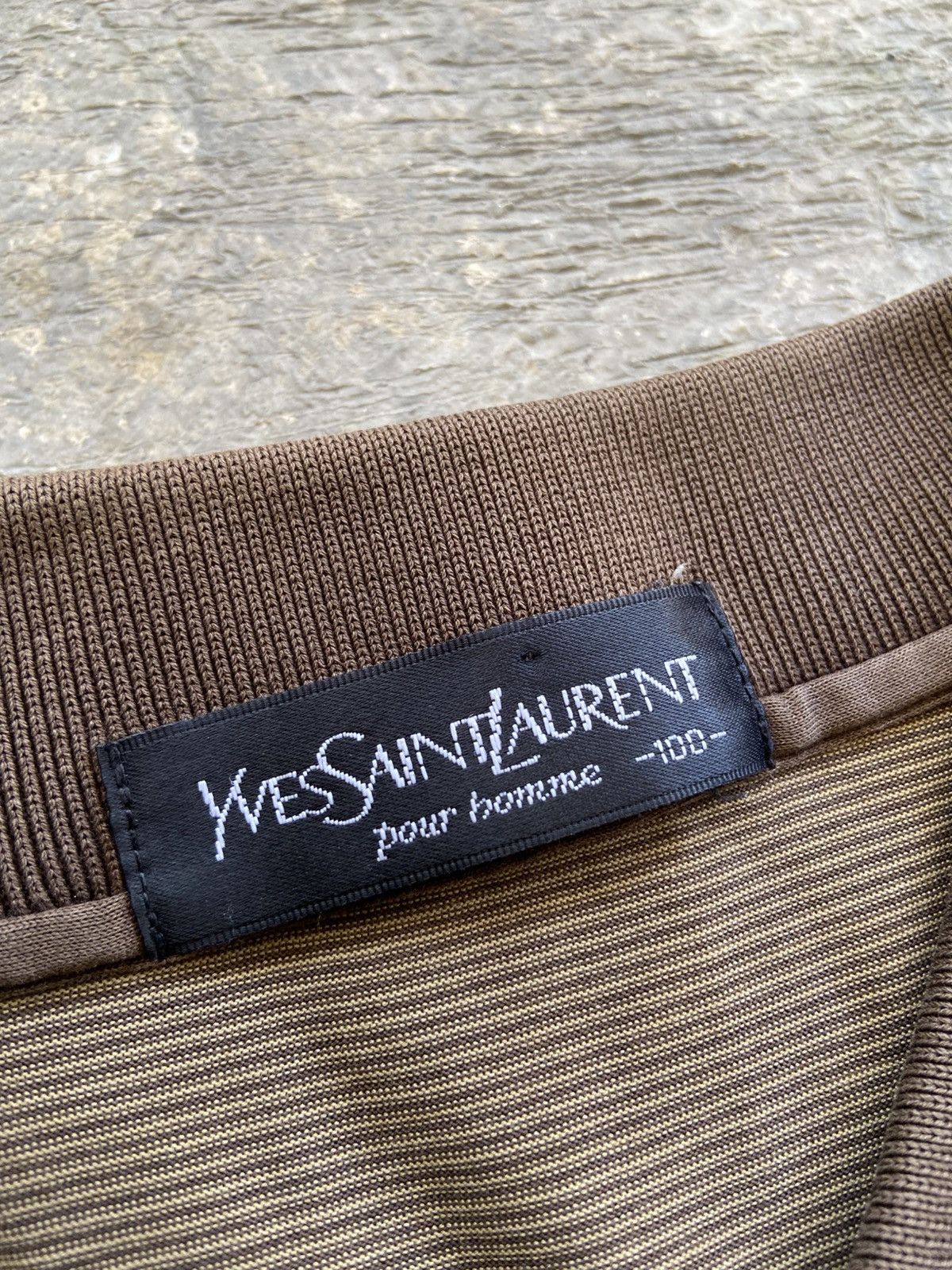 Yves Saint Laurent 1990s Yves Saint Laurent Pour Homme - Long Slevee Polo Shirt Size US L / EU 52-54 / 3 - 4 Thumbnail