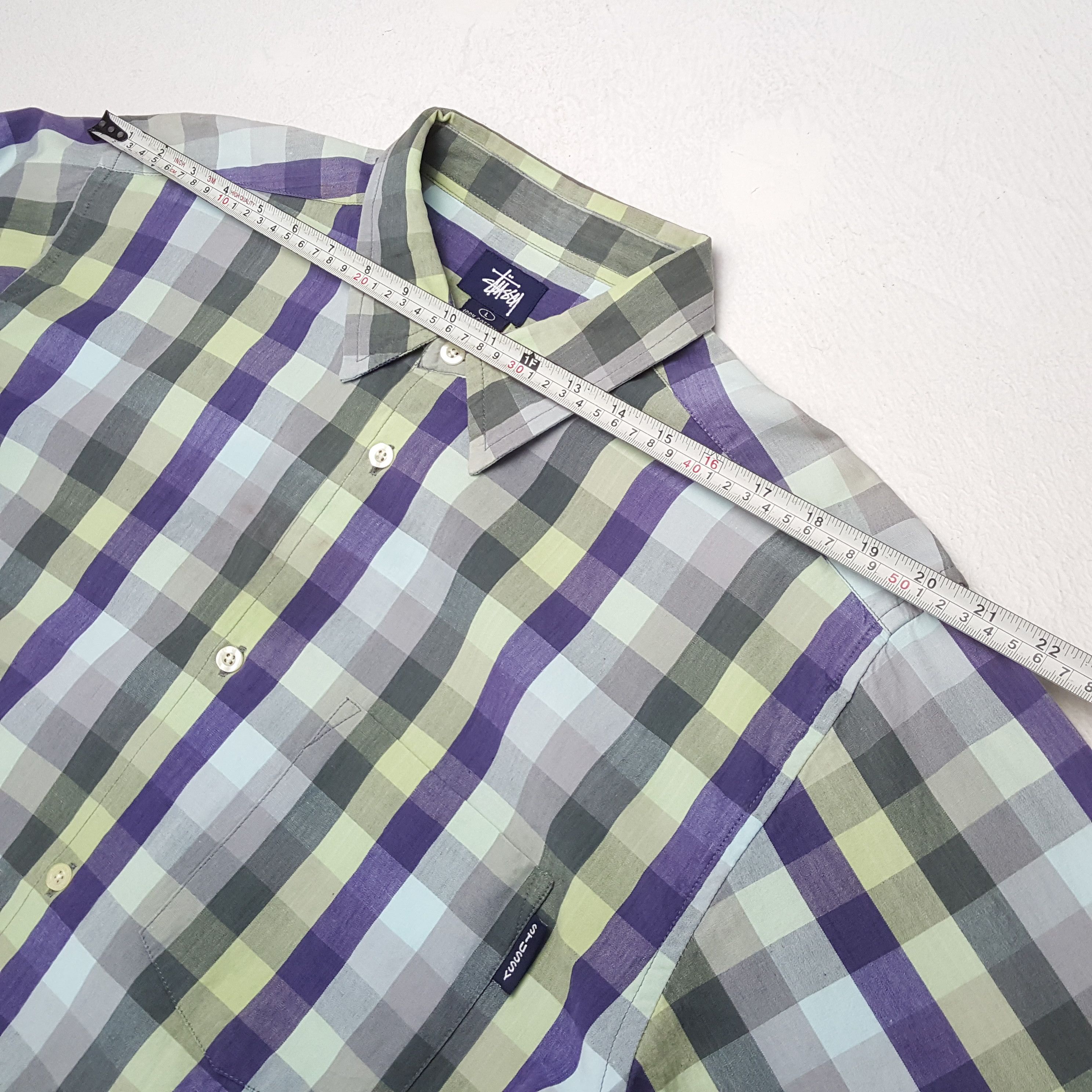Stussy × Vintage STUSSY Streetwear Custom Art Shirt Size US L / EU 52-54 / 3 - 5 Thumbnail