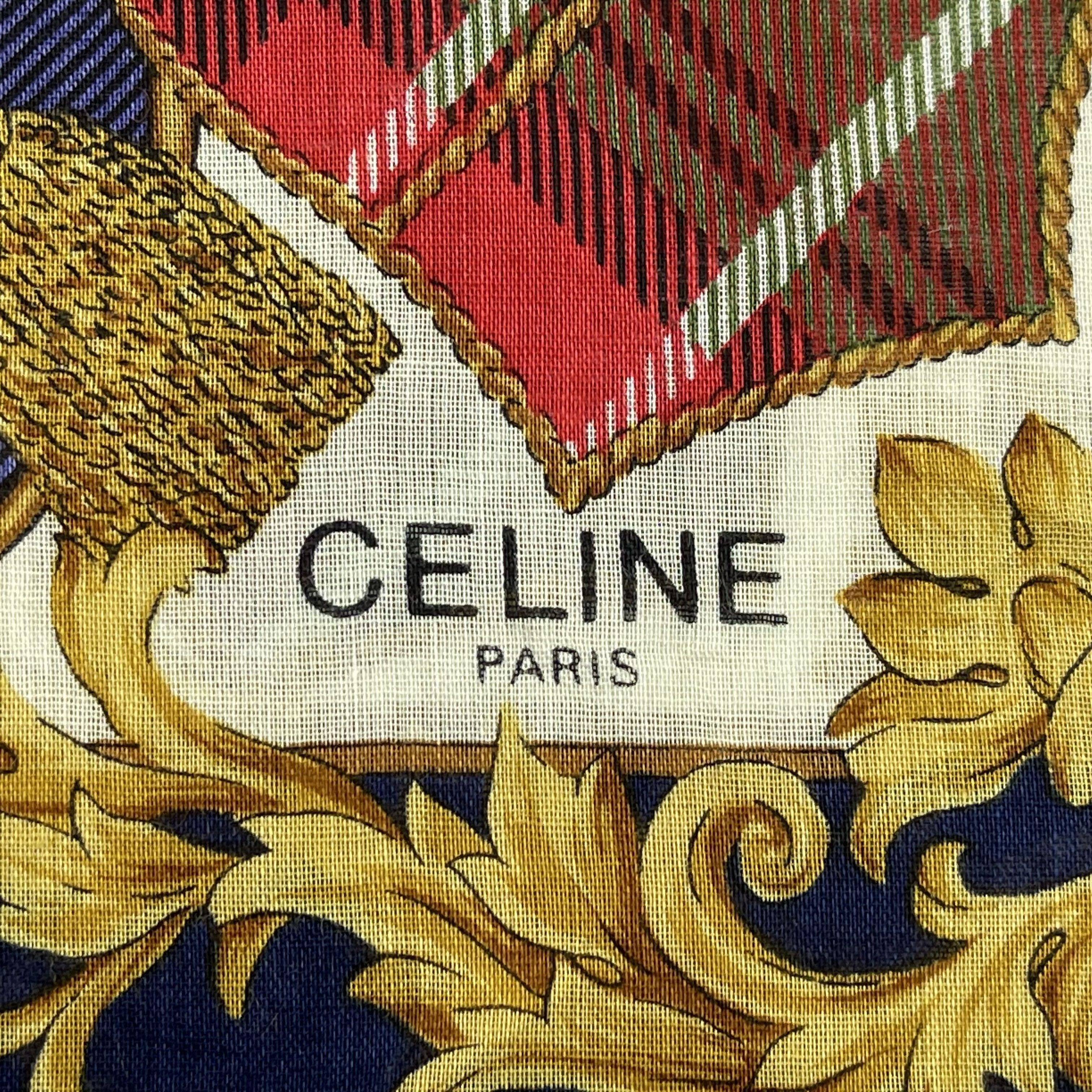 Celine × Vintage Celine Handkerchief/Neckerchief/Bandana-KD3293 Size ONE SIZE - 3 Thumbnail