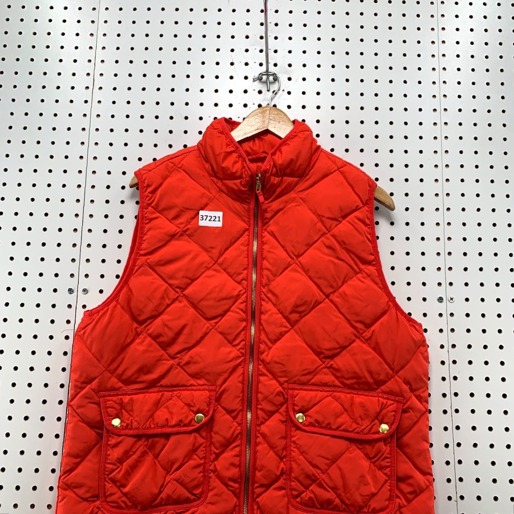Vintage Woolrich Quilted Down Puffer Vest jacket Womens XL Orange Sleeveless Size XL / US 12-14 / IT 48-50 - 2 Thumbnail