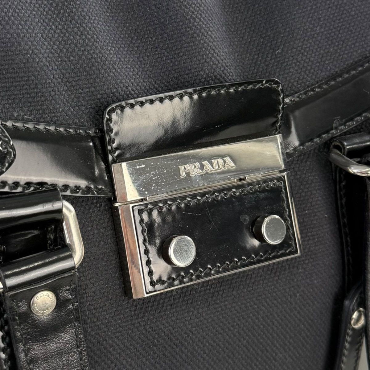 Prada Prada Canvas Flap Shoulder Bag Size ONE SIZE - 5 Thumbnail