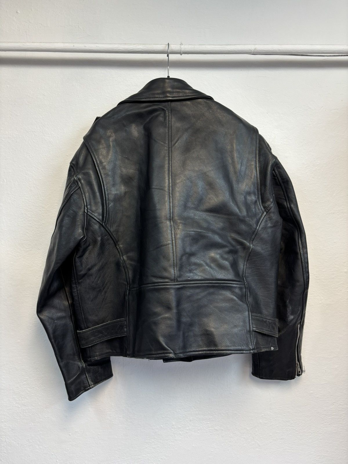 Genuine Leather × Vintage Vintage Ramones Jacket Leather Genuine Rock Metal Punk Rare Size US L / EU 52-54 / 3 - 12 Thumbnail