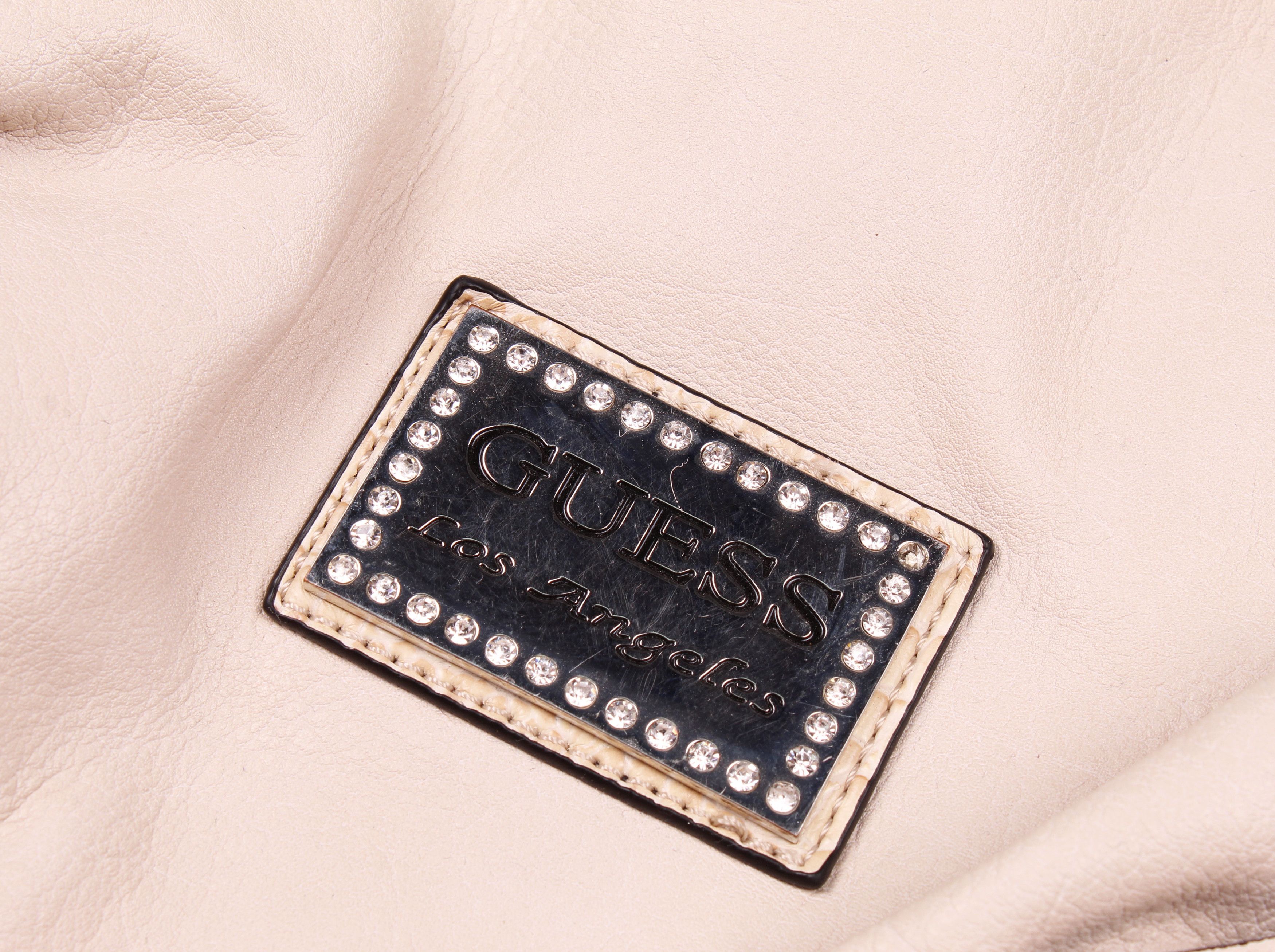 Guess × Vintage Vintage Guess Y2K Glam Beige Shoulder Bag Size ONE SIZE - 3 Thumbnail