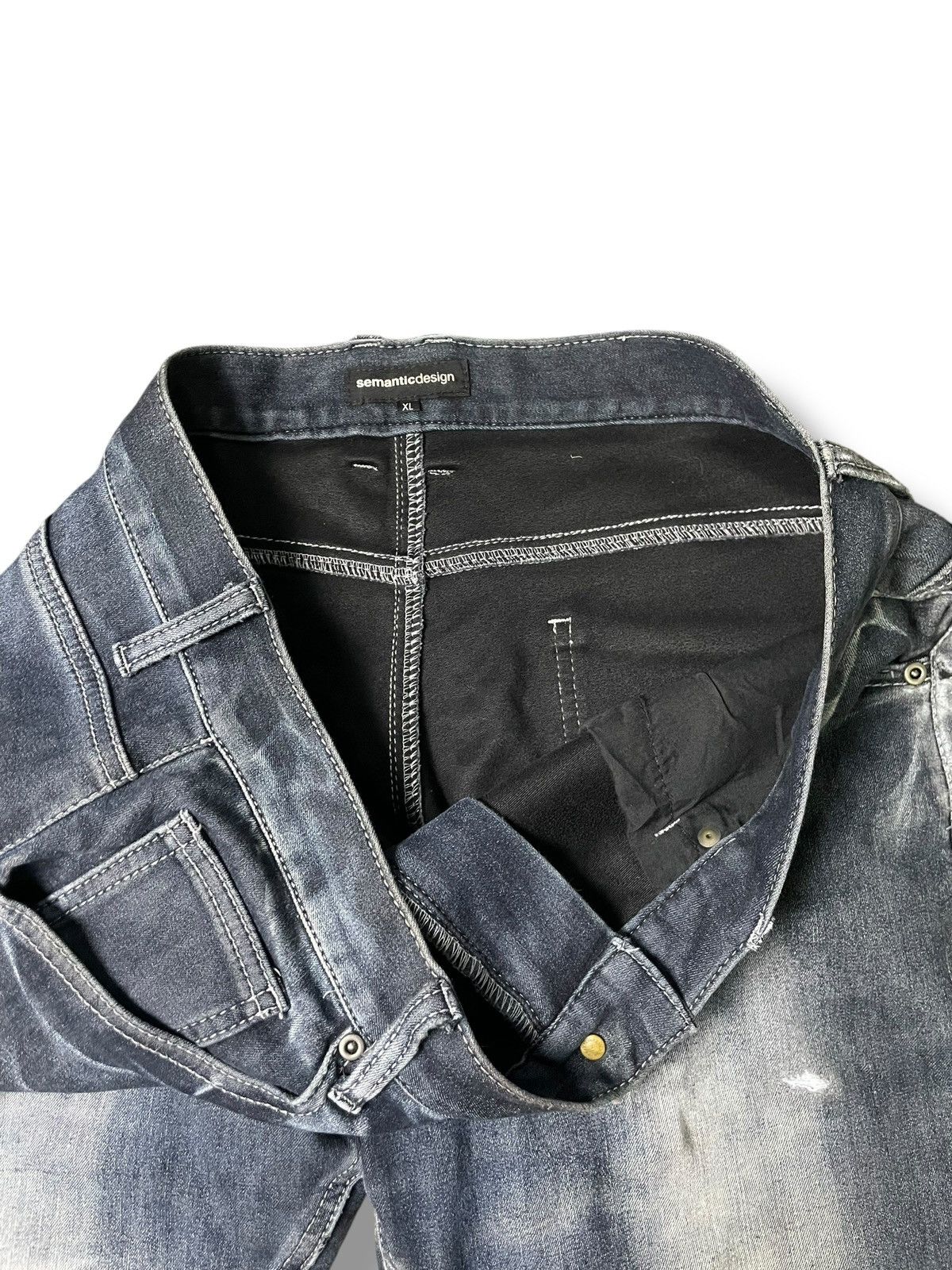 semanticdesign Vintage Semantic Design Distressed Jeans (47) Size US 34 / EU 50 - 6 Thumbnail