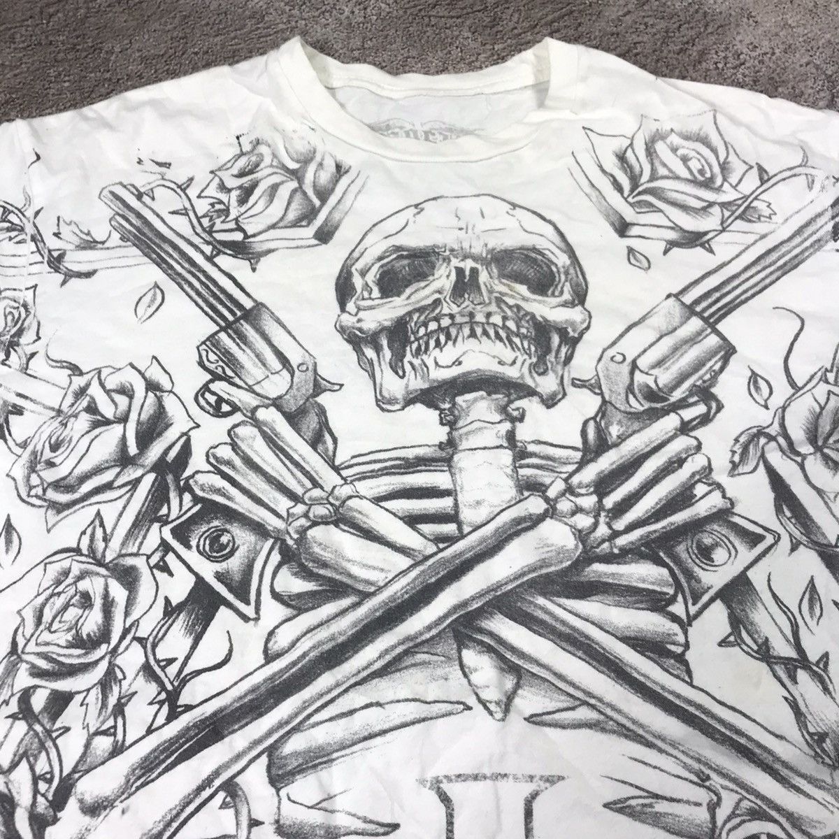 Vintage Vintage 90s Guns N Roses Graphic Tee Band Tee Grunge Faded L Size US L / EU 52-54 / 3 - 2 Thumbnail