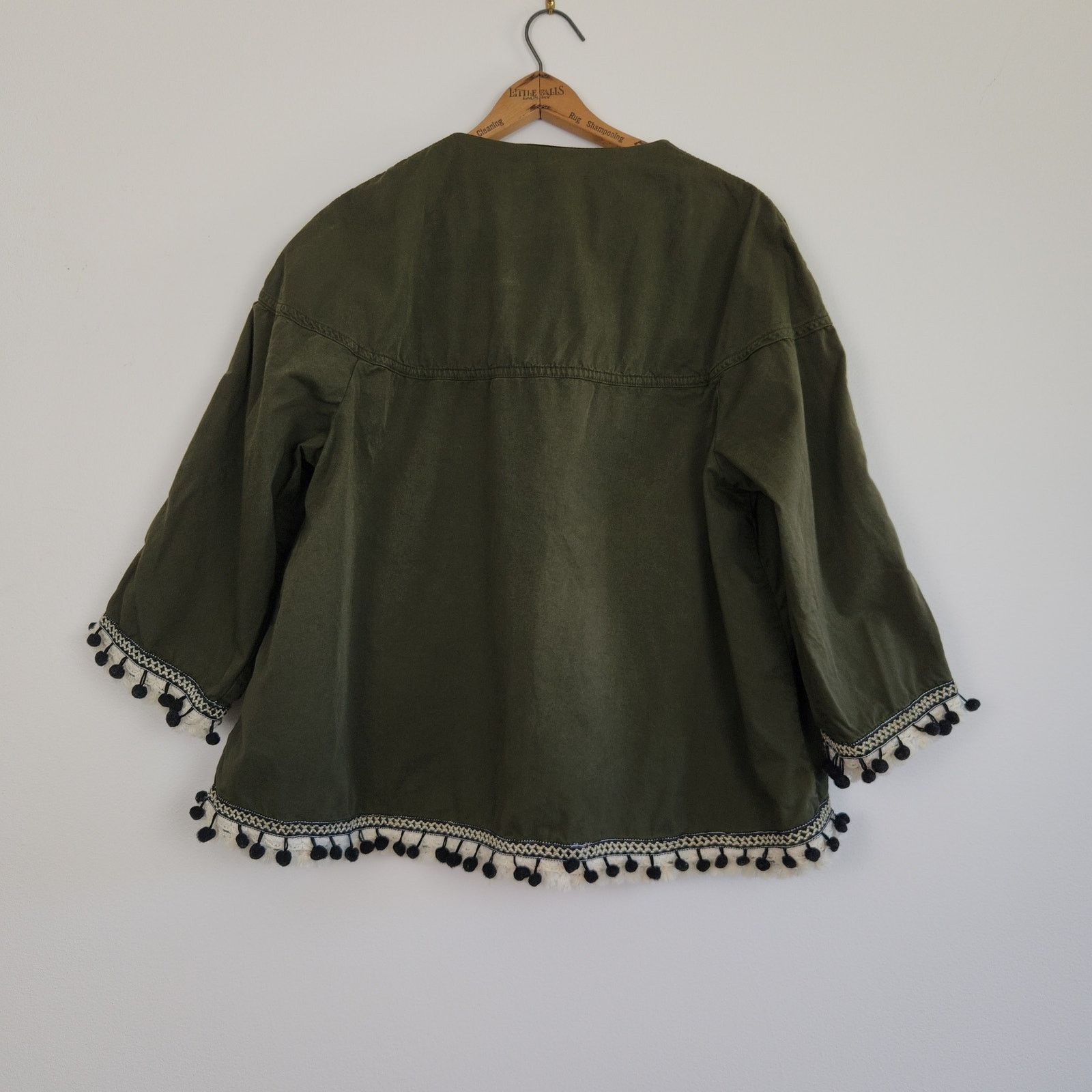 Zara Zara Pom Pom Boho Light Jacket Large Size L / US 10 / IT 46 - 2 Thumbnail