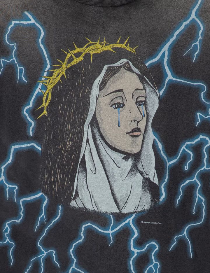 Saint Michael o1mle0326 Maria Short Sleeve Tee Shirt in Black Size US S / EU 44-46 / 1 - 5 Thumbnail