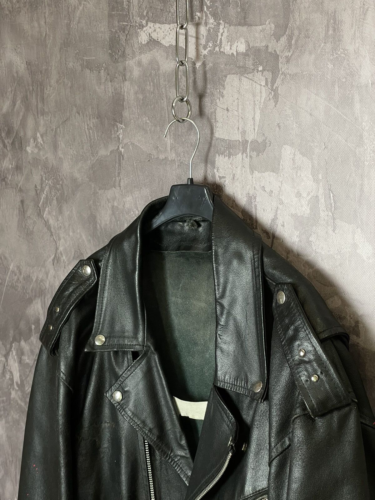 Vintage Vintage Leather Biker Motorcycle Jacket Streetwear 90s Size US L / EU 52-54 / 3 - 8 Thumbnail