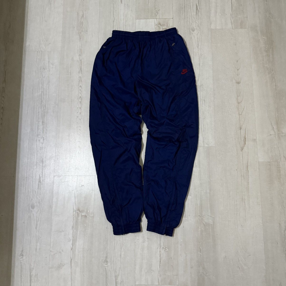 Nike Nike Vintage TrackPants 32 Nylon Streetwear Drill DarkBlue Size US 32 / EU 48 - 1 Thumbnail
