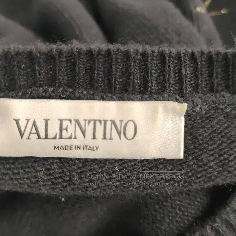 Valentino Valentino Black Wool Sweater with Star Design . Size S / US 4 / IT 40 - 3 Thumbnail