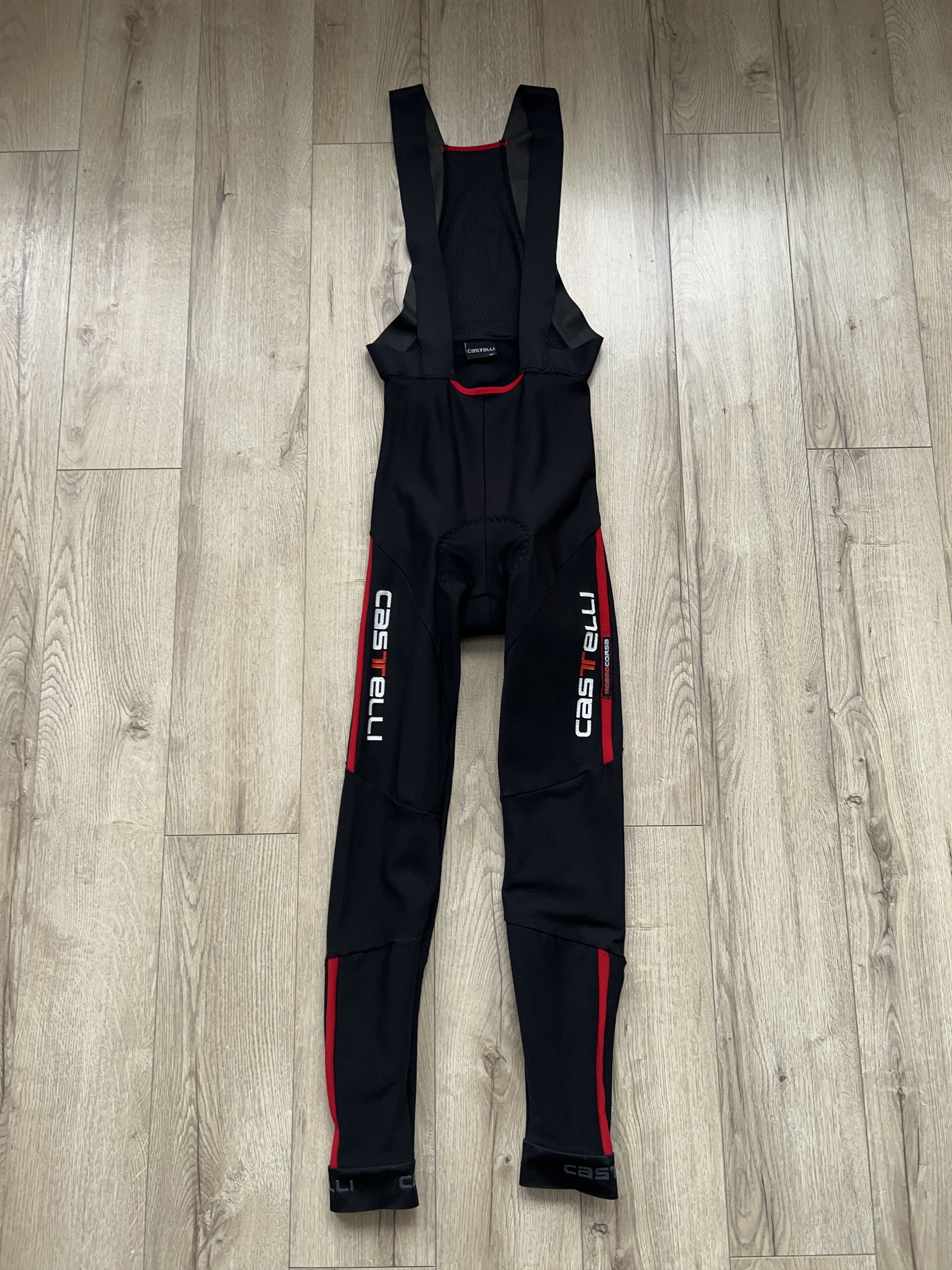 Other Castelli Rosso Corsa Bib Shorts Black With Straps Cycling Size US 38 / EU 54 - 1 Thumbnail
