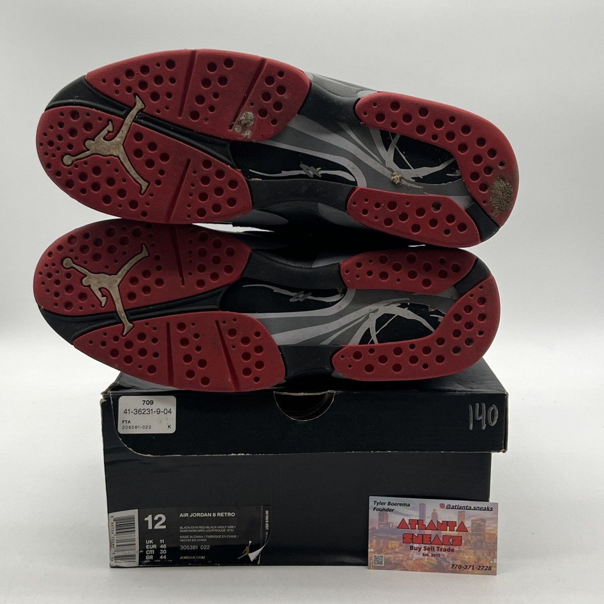 Jordan Brand Air Jordan 8 bred Size US 12 / EU 45 - 7 Thumbnail