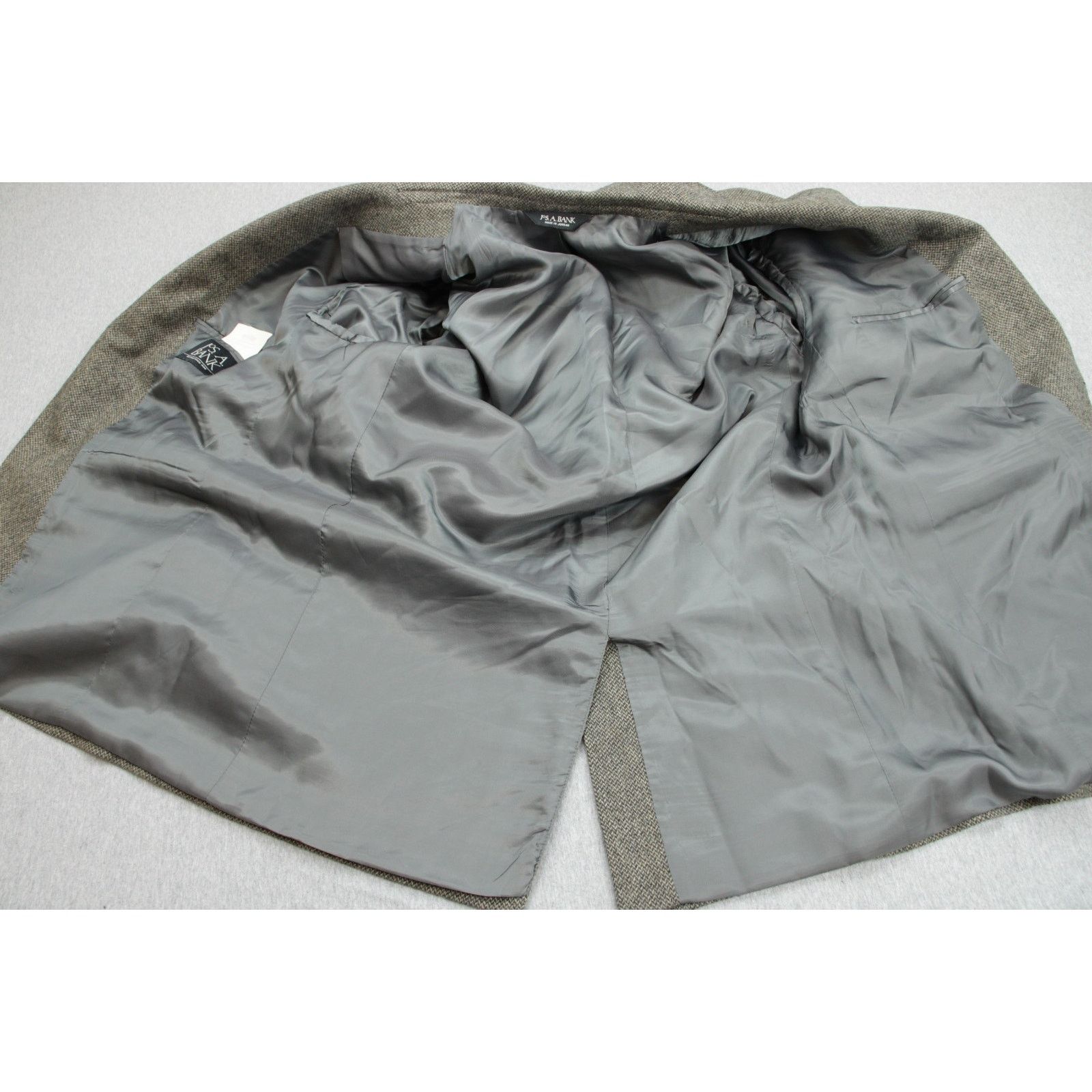 Jos. A. Bank Jos A Bank Blazer Mens 46R Herringbone 100% Camel Hair Size 46R - 4 Thumbnail