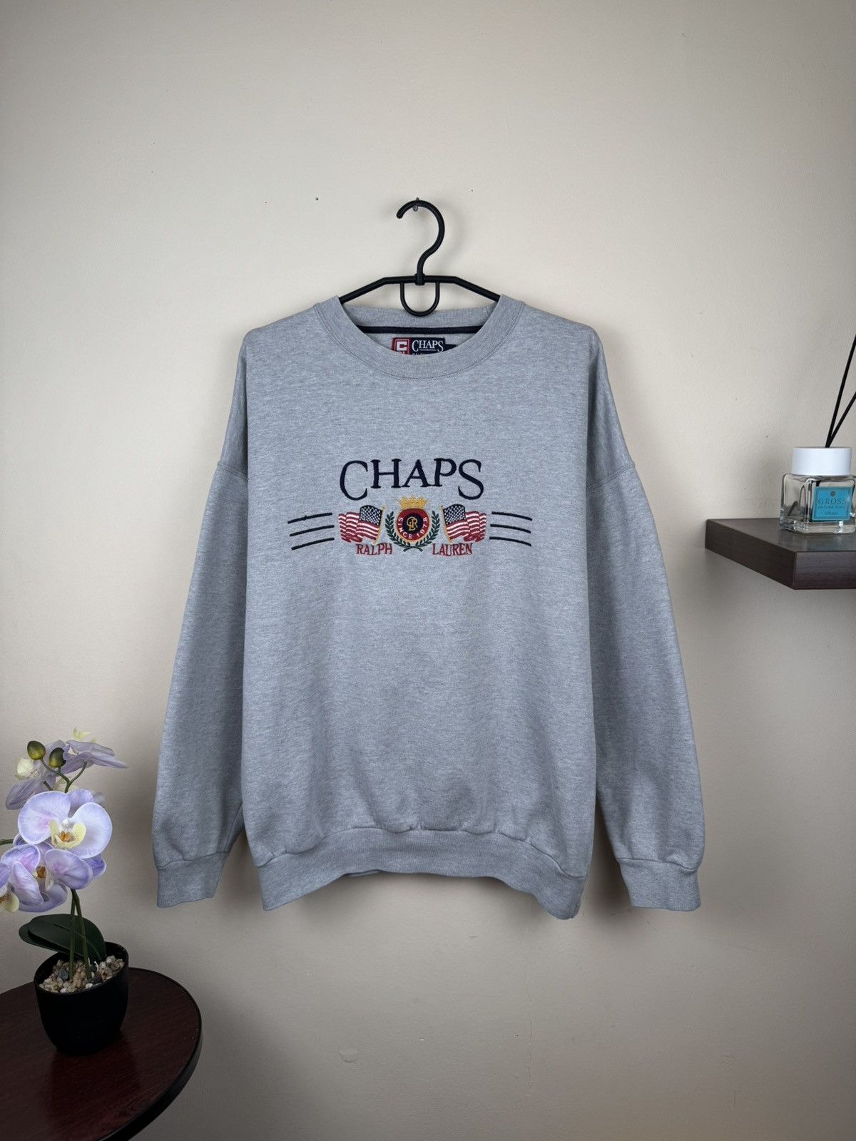 Chaps Ralph Lauren Vintage Chaps Ralph Lauren Sweatshirt Gray XL Streetwear Size US XL / EU 56 / 4 - 1 Thumbnail