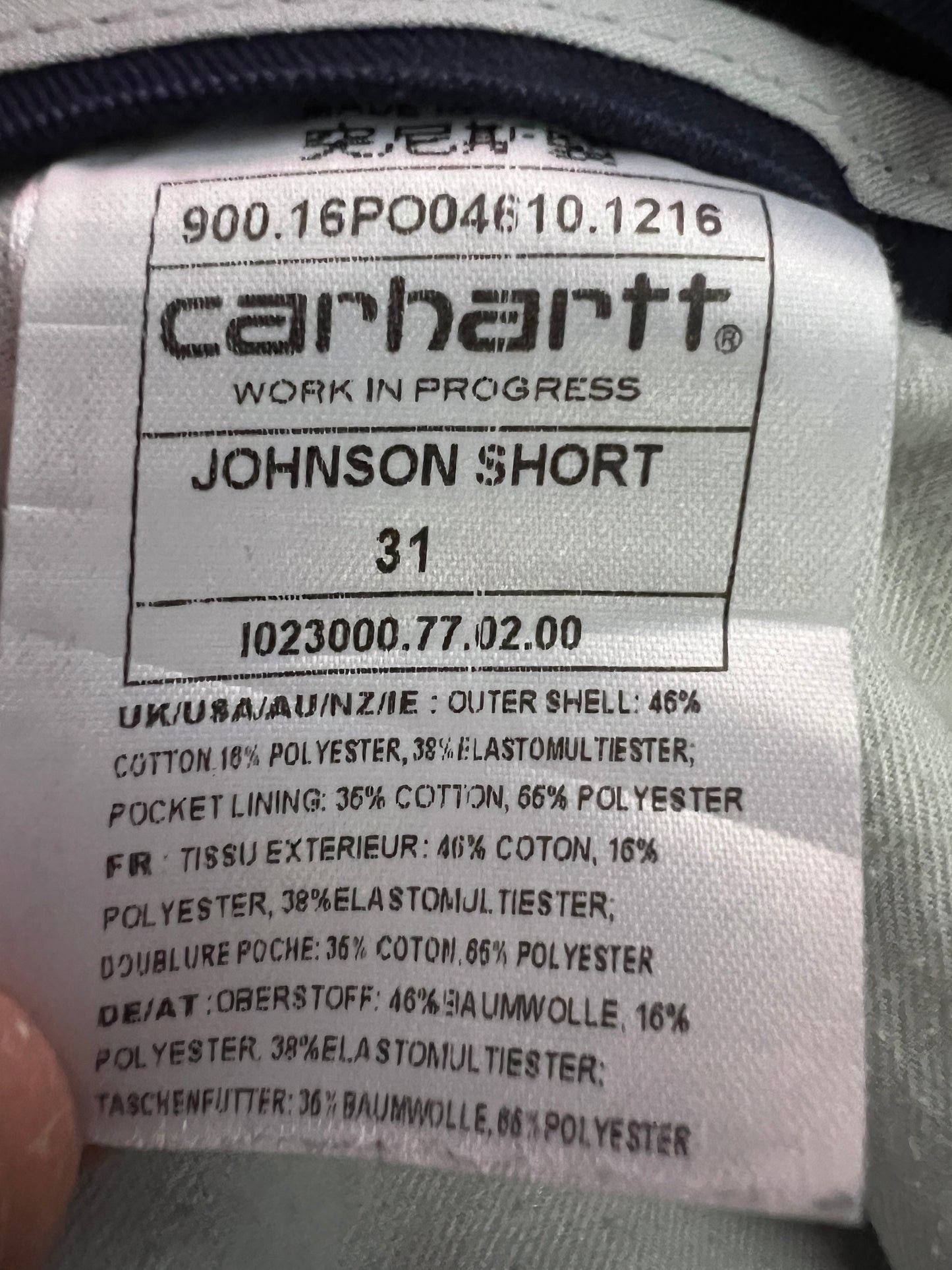 Carhartt × Vintage Carhartt WIP Johnson Short Vintage Men's Chino Shorts - 31 Size US 31 - 6 Thumbnail