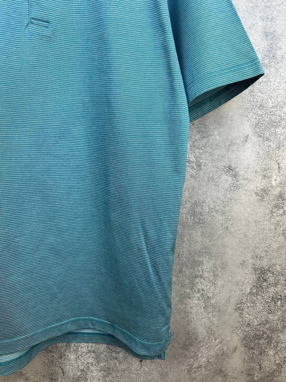 Peter Millar Peter Millar Gingham Check Polo Shirt Aqua Blue Cotton SS Size US L / EU 52-54 / 3 - 7 Thumbnail