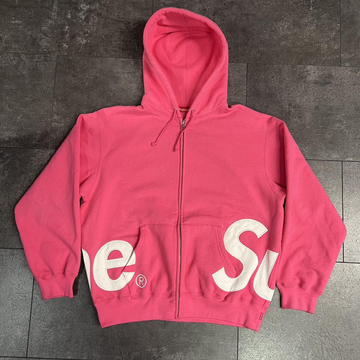 Supreme Big Logo Zip Up Hooded Supreme】Big Logo Zip Up Hooded