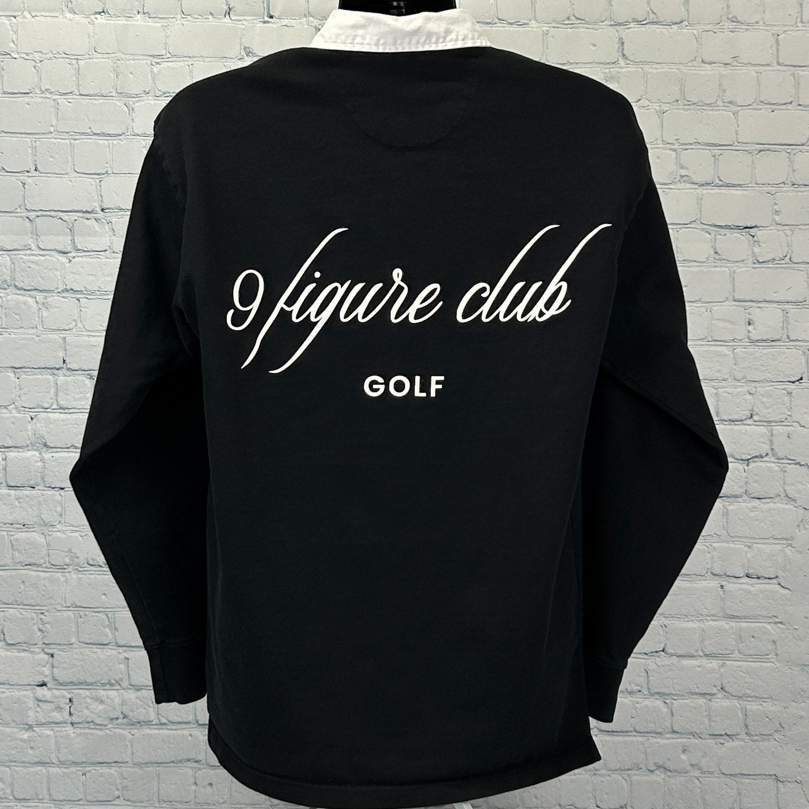 Other 9 Figure Golf Club Invite Only Rugby Polo Shirt Black Large Size US L / EU 52-54 / 3 - 3 Thumbnail