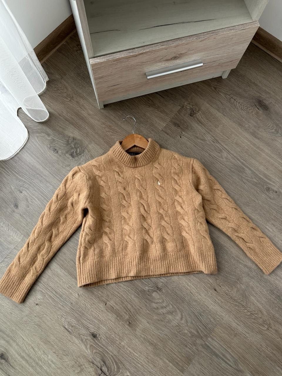 Polo Ralph Lauren × Vintage Vintage Polo Ralph Lauren Beige Cable Knit Sweater Size US XXS / EU 40 - 3 Thumbnail