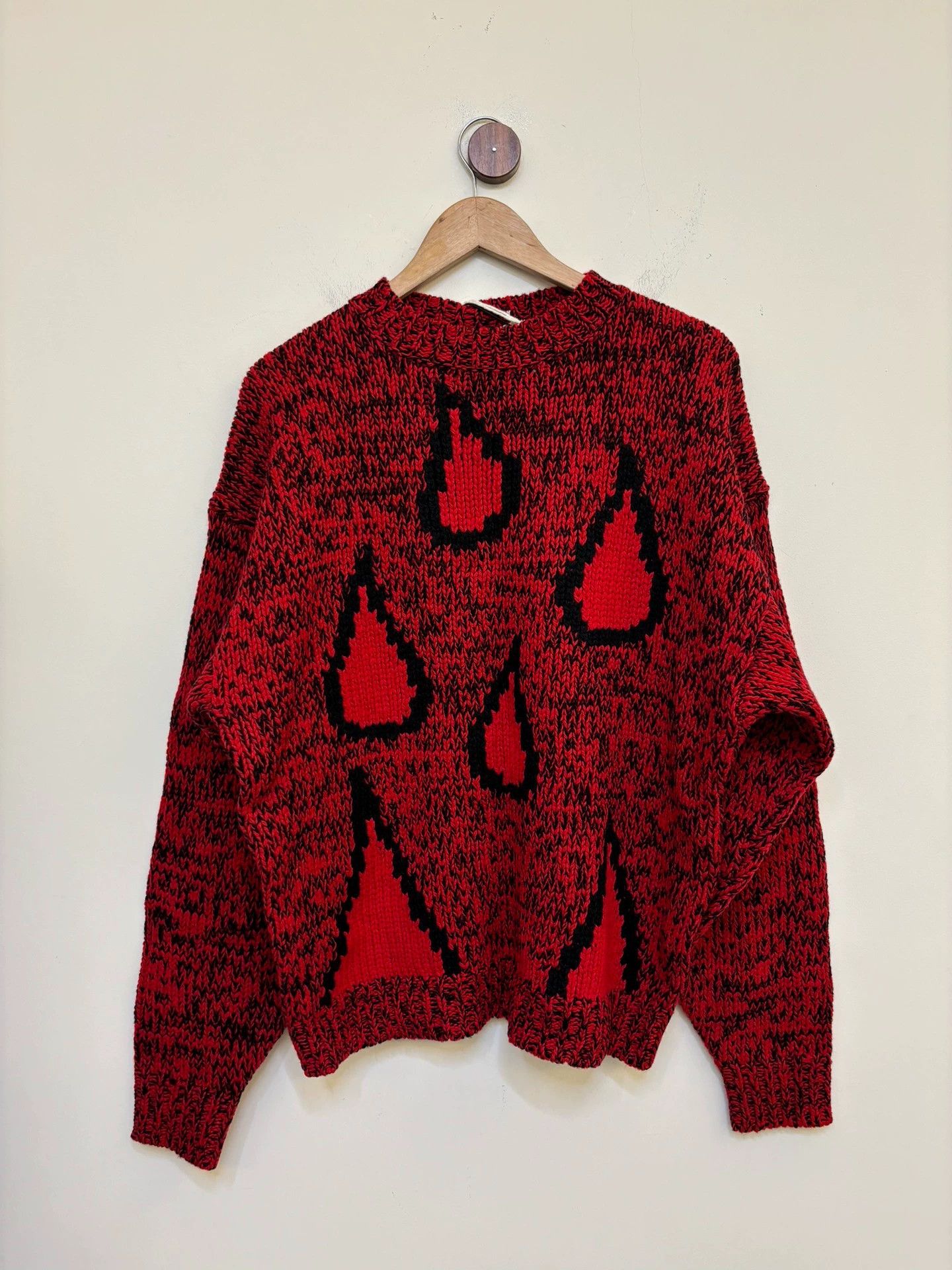Levi's Levi's LVC Intarsia Wool Boxy Sweater M (Oversized) Size US M / EU 48-50 / 2 - 2 Thumbnail