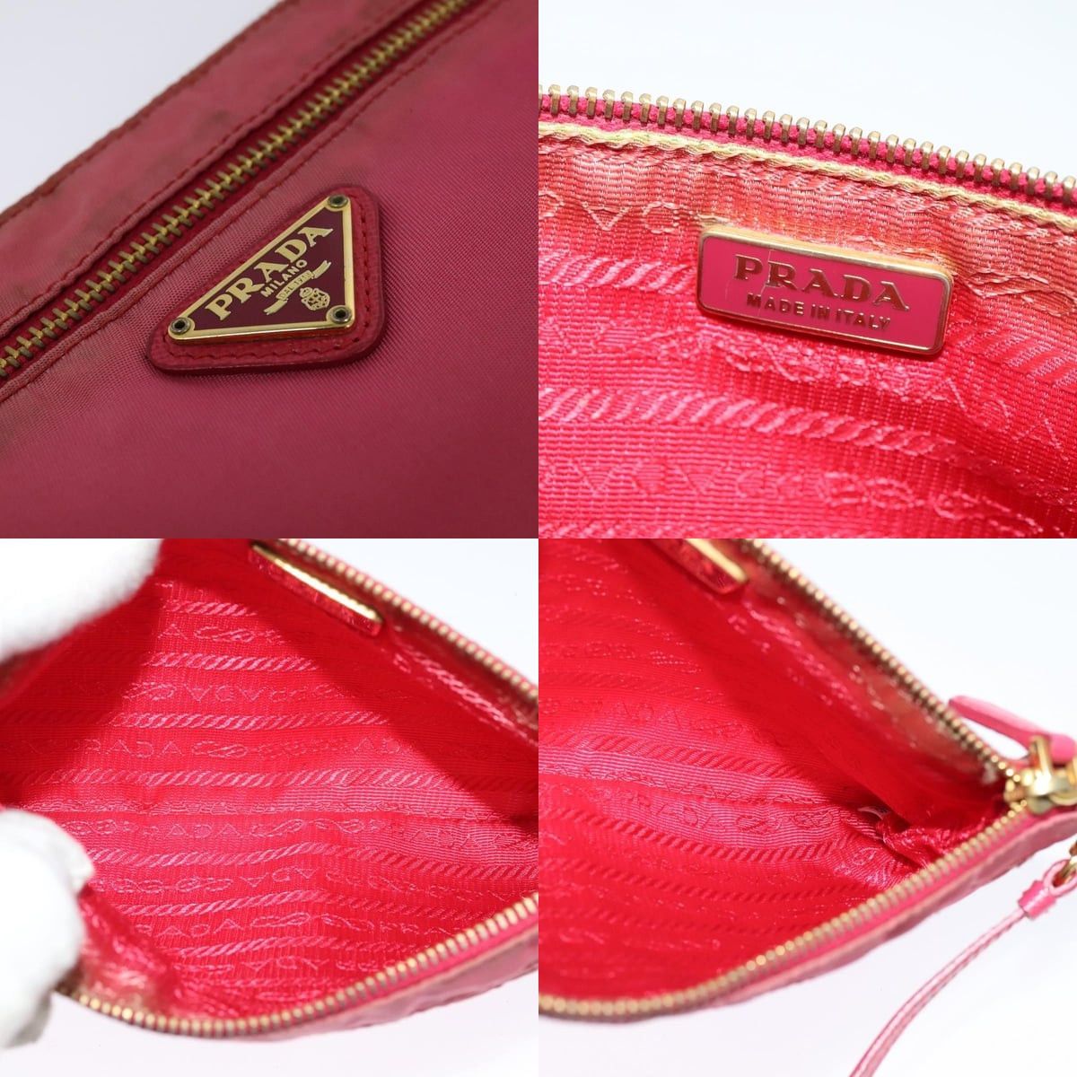 Prada PRADA Shoulder Bag Nylon Pink Gold Size ONE SIZE - 11 Thumbnail