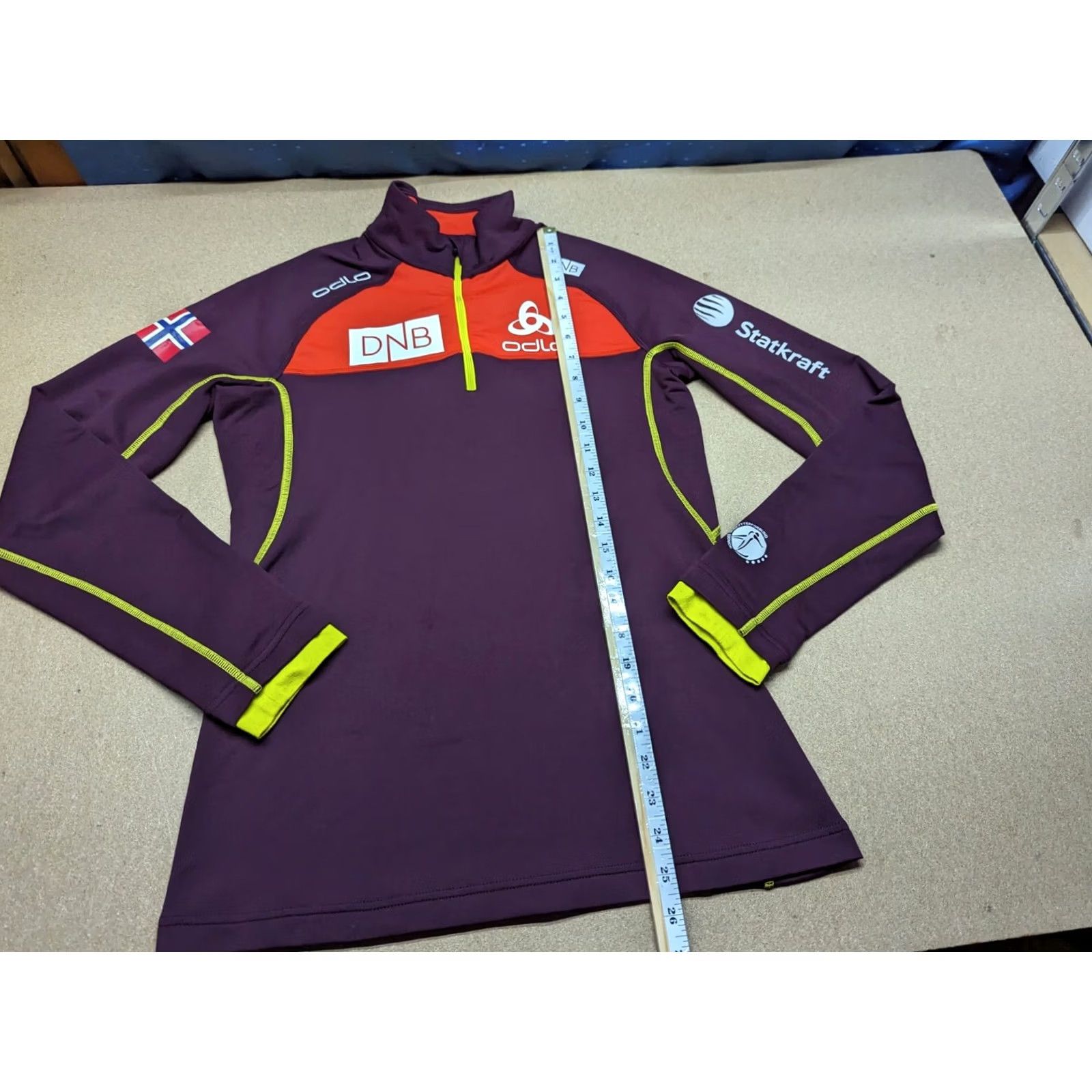 Odlo ODLO Base Layer Shirt Womens Medium Ski DNB Norway Statkraft Cross Country Shirt Mens? Size M / US 6-8 / IT 42-44 - 6 Thumbnail