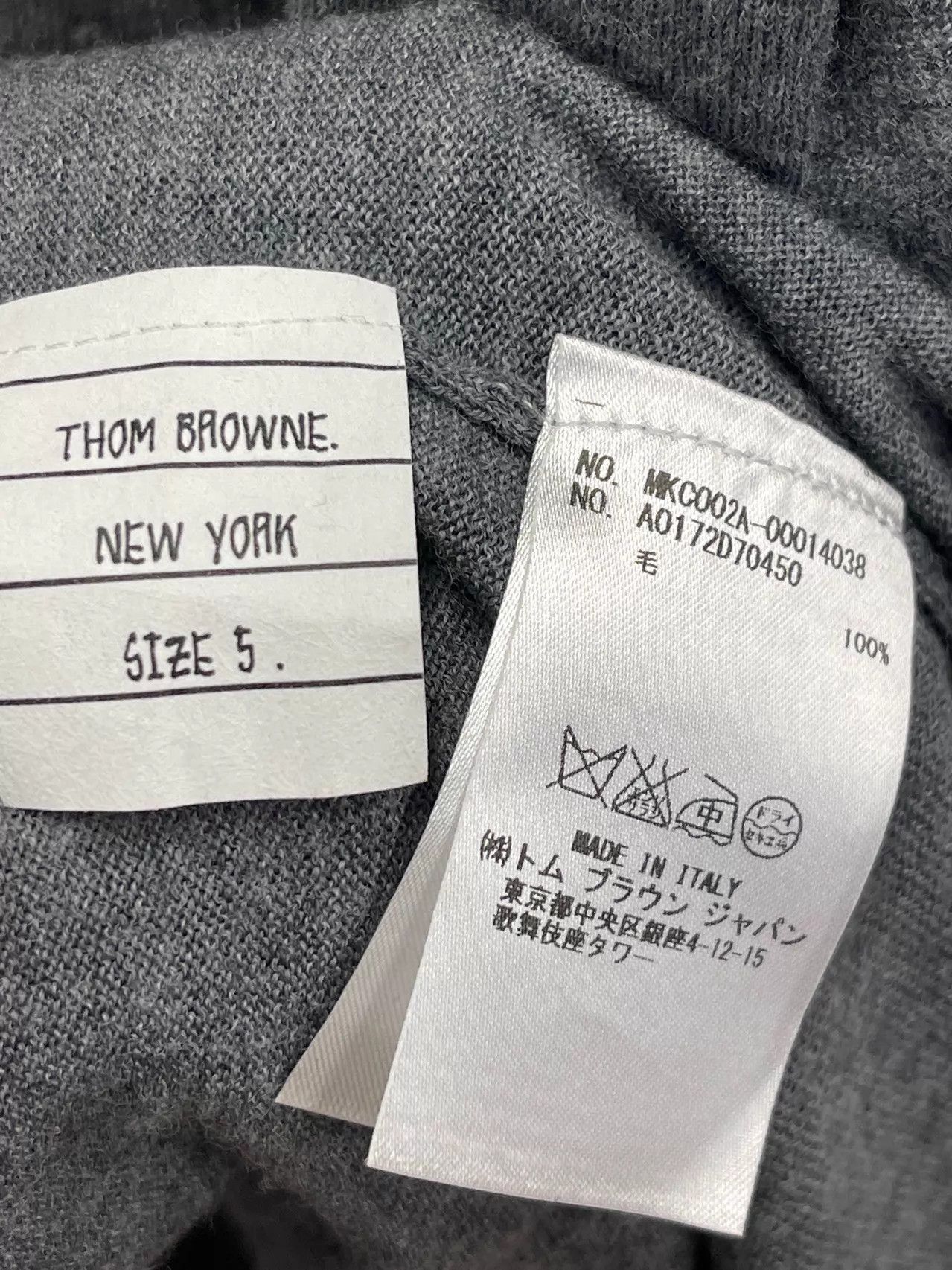 Thom Browne Thom Browne 4-Stripe Gray Knit Cardigan Size 5 Size US XXL / EU 58 / 5 - 3 Thumbnail