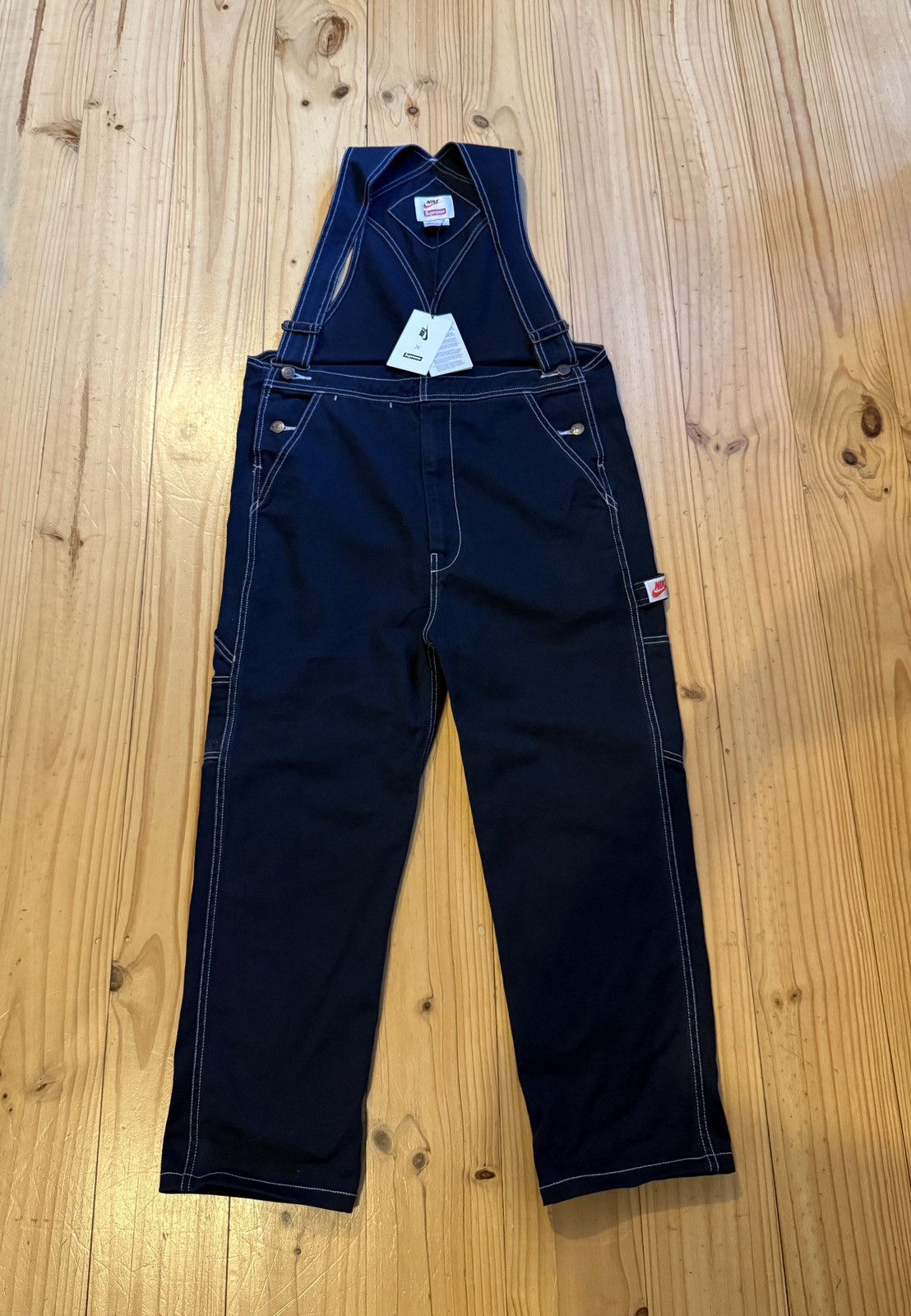 Nike × Supreme Supreme X Nike Overalls Navy Size US 30 / EU 46 - 2 Thumbnail