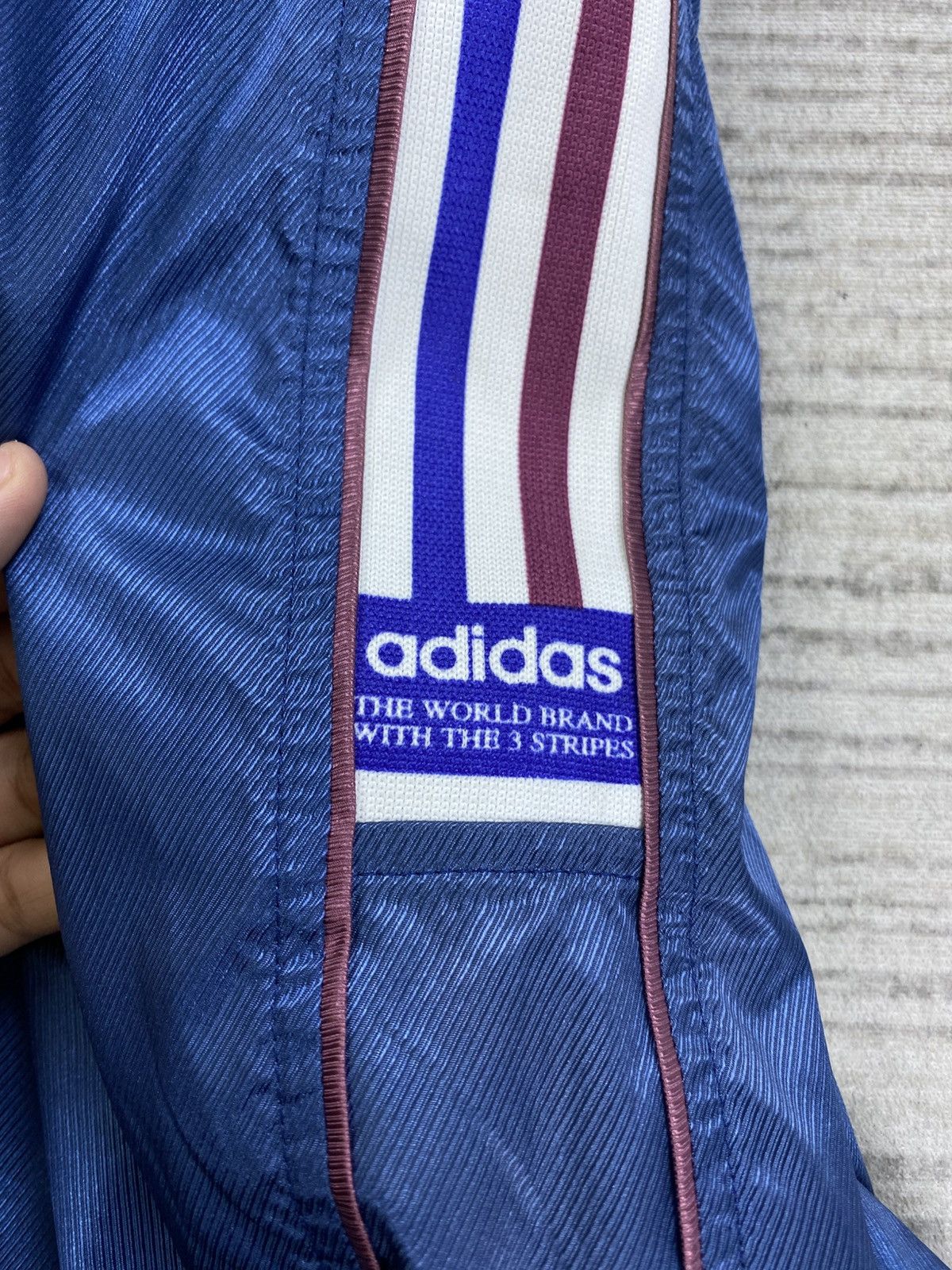 Adidas Vintage 90s Adidas Three Stripes Trefoil Zipper Jacket Size US L / EU 52-54 / 3 - 8 Thumbnail