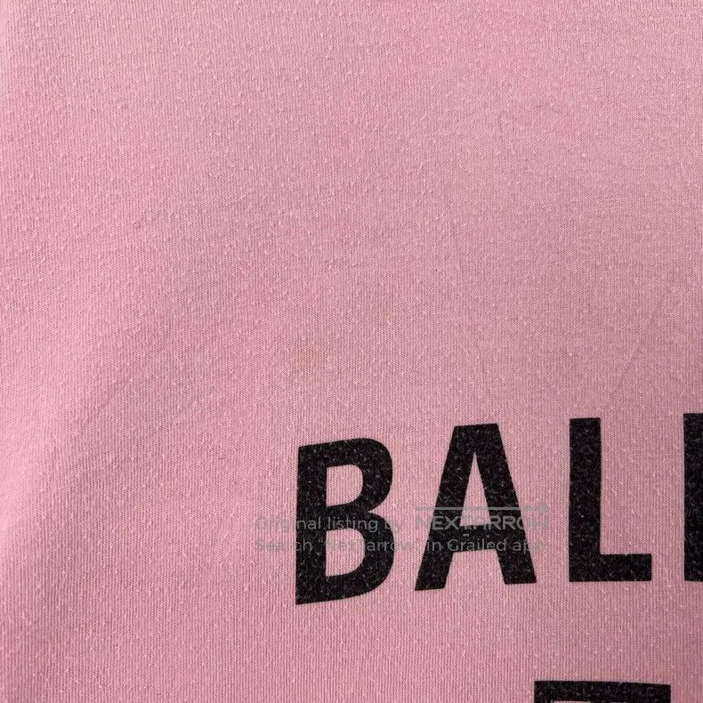 Balenciaga Balenciaga Pink seven-country language short-sleeve T-shir Size US S / EU 44-46 / 1 - 6 Thumbnail