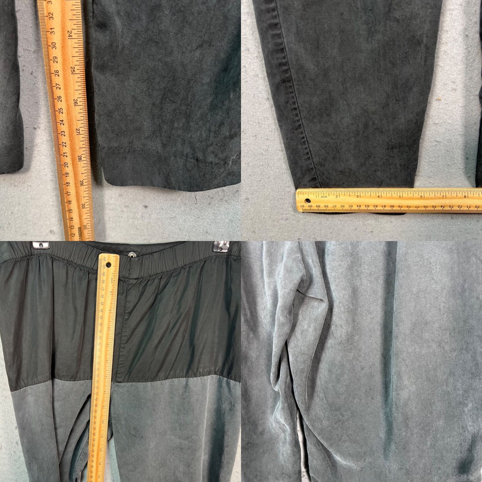 Vintage MM6 Maison Margiela x Opening Ceremony Pants Two-Tone Black & Gray Size 42 Women Tapered Ankle Cotton Viscose Front Flat Vintage No N/A Size 28" / US 6 / IT 42 - 8 Thumbnail