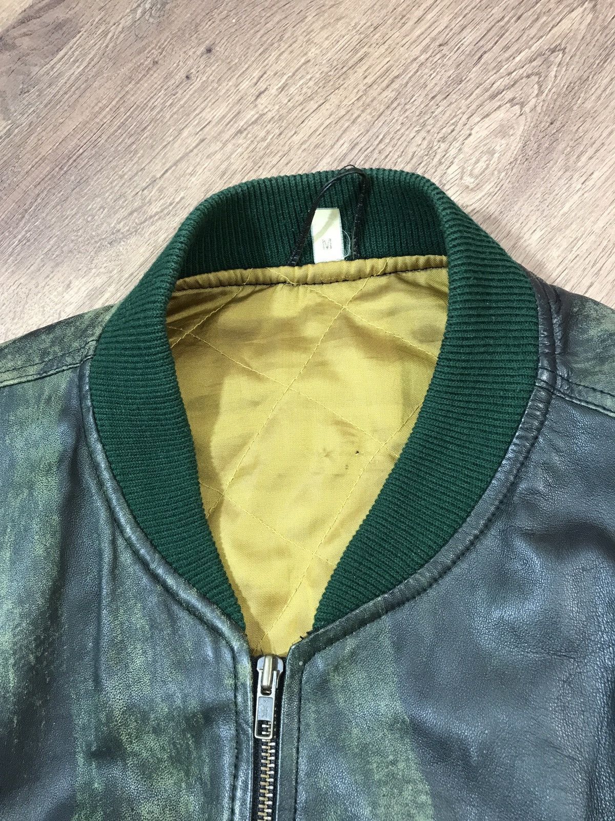Japanese Brand × Vintage Vintage Distressed Leather Jacket Size M Size US M / EU 48-50 / 2 - 5 Thumbnail