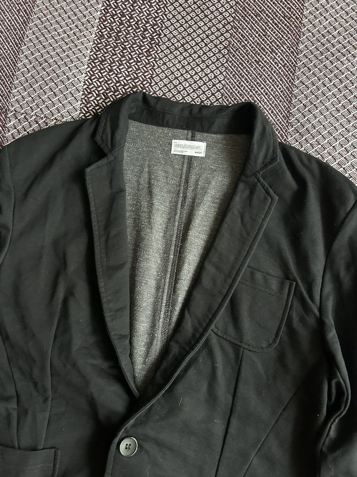 Japanese Brand Mens Blazer One Button KM027 Tokyo Japan 2002 Size XXL Rare Size 44R - 7 Thumbnail
