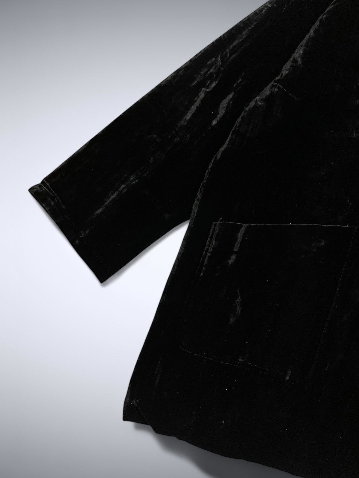 Velvet × Vintage 90s Trans Work Vintage Velvet Coat Size US XL / EU 56 / 4 - 4 Thumbnail