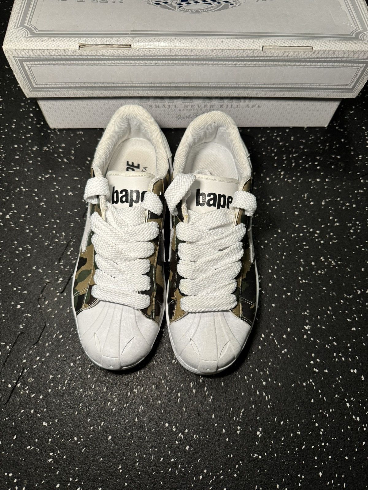 Bape 1ST CAMO SKULL STA M1 Size US 7 / EU 40 - 2 Thumbnail