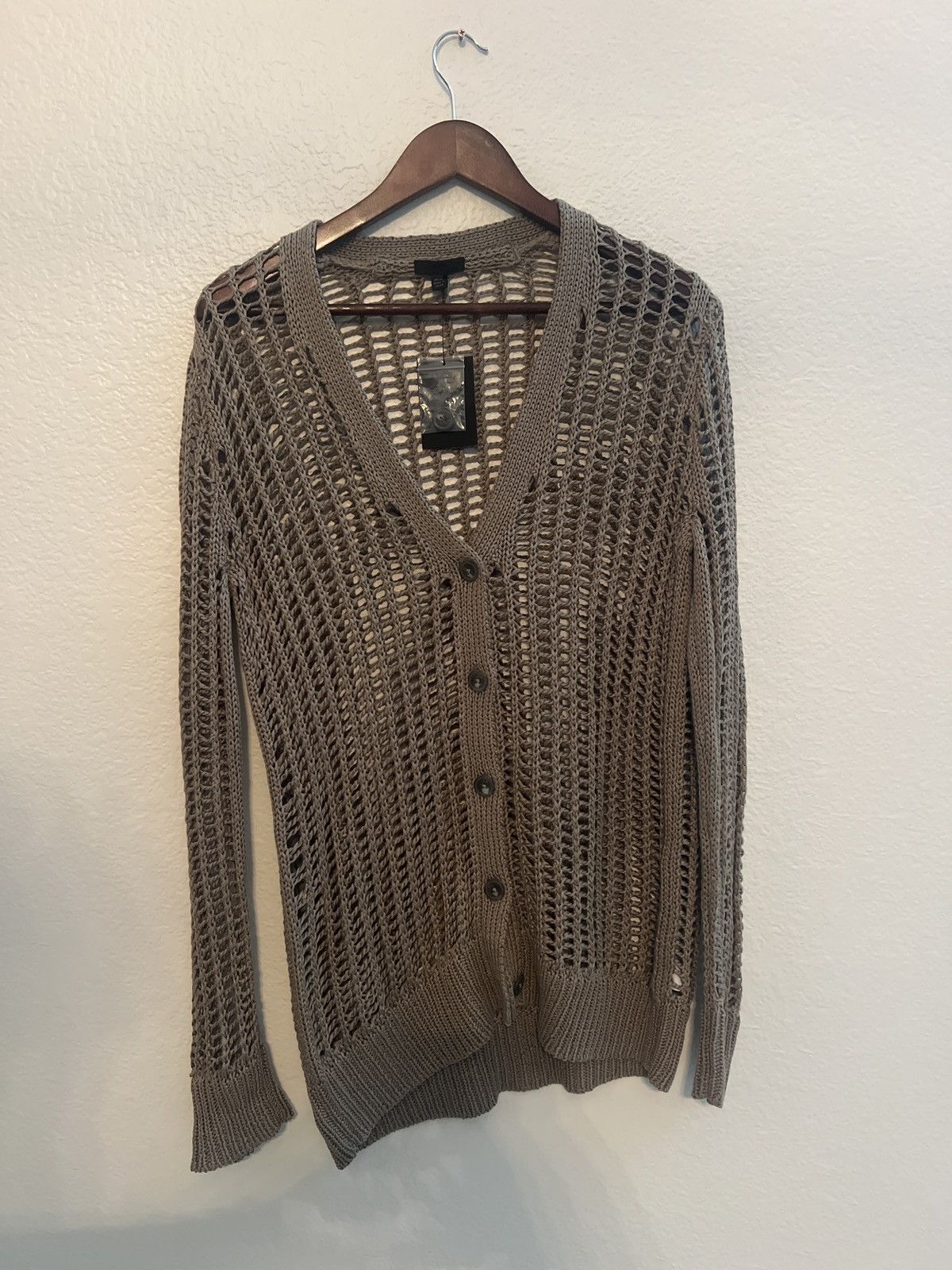 ATM Anthony Thomas Melillo Faded Army Knit Button Up