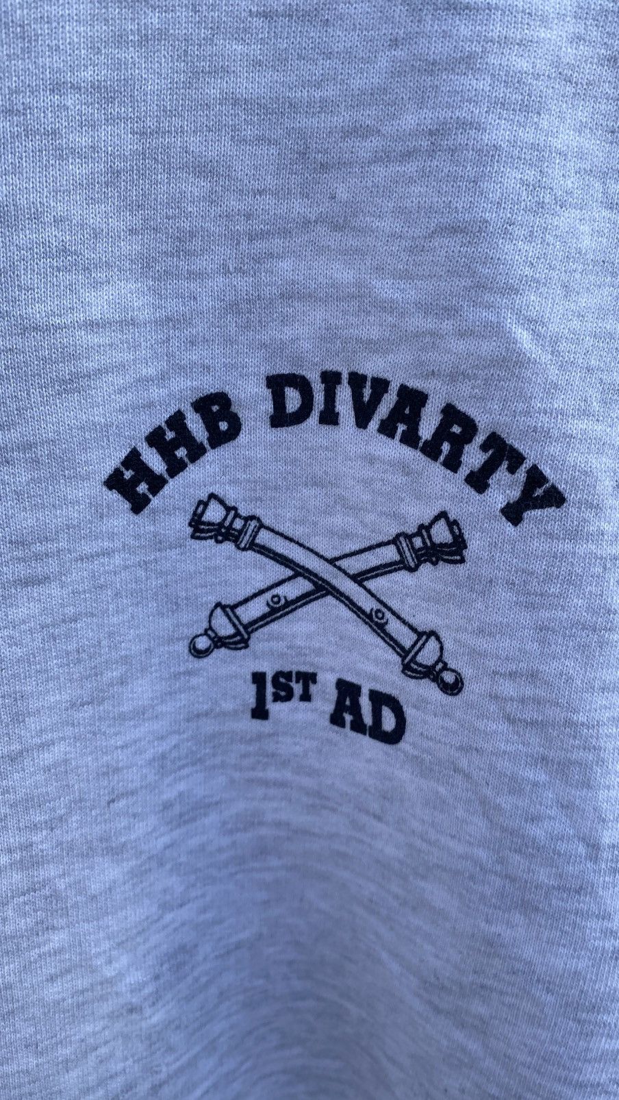 Jerzees Vintage HHB 1st AD Old Ironsides Iron Steel Sweatshirt Size US XL / EU 56 / 4 - 4 Thumbnail