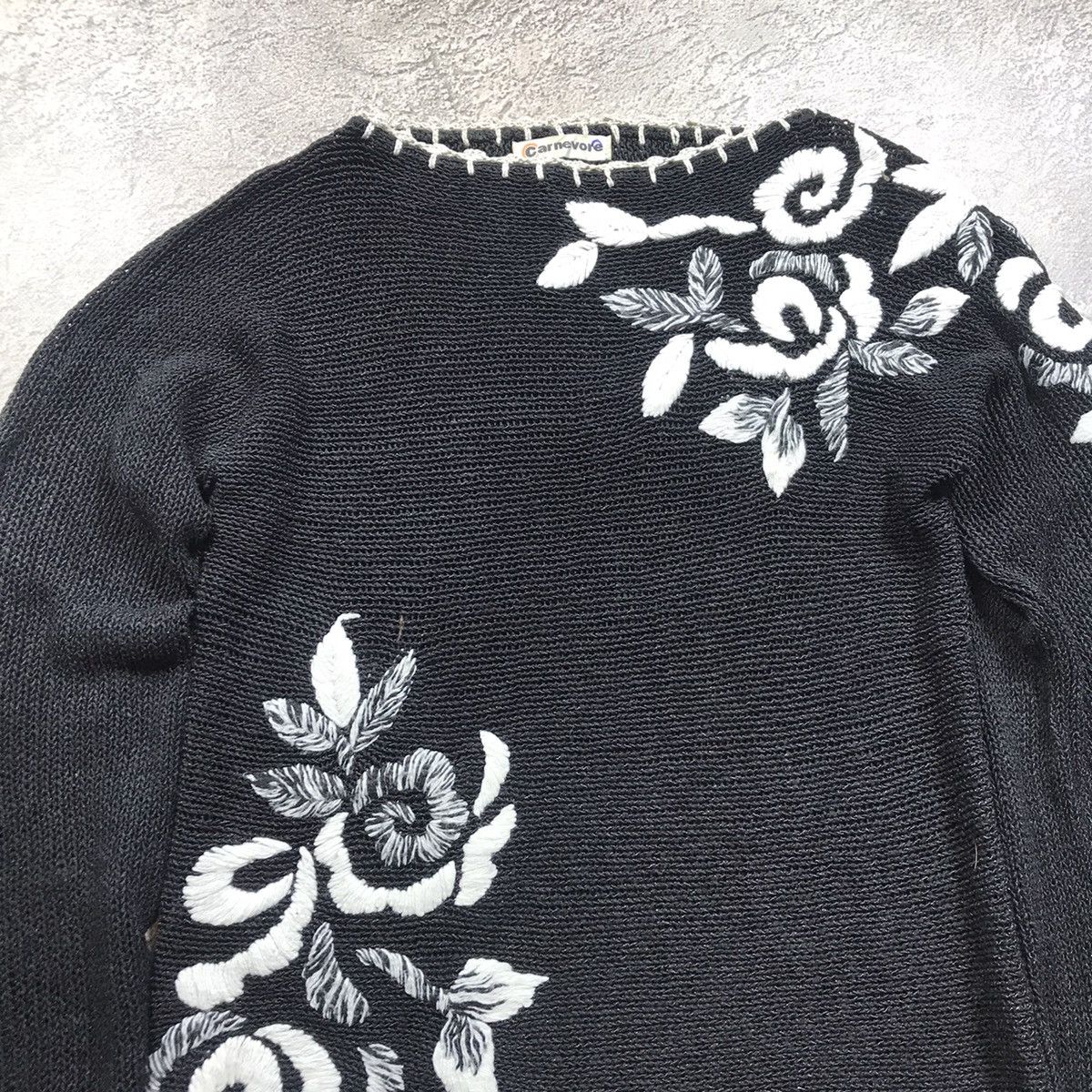 If Six Was Nine Vintage Y2K ABSTRACT SWEATER Knitted Oversized 90s Size M / US 6-8 / IT 42-44 - 3 Thumbnail