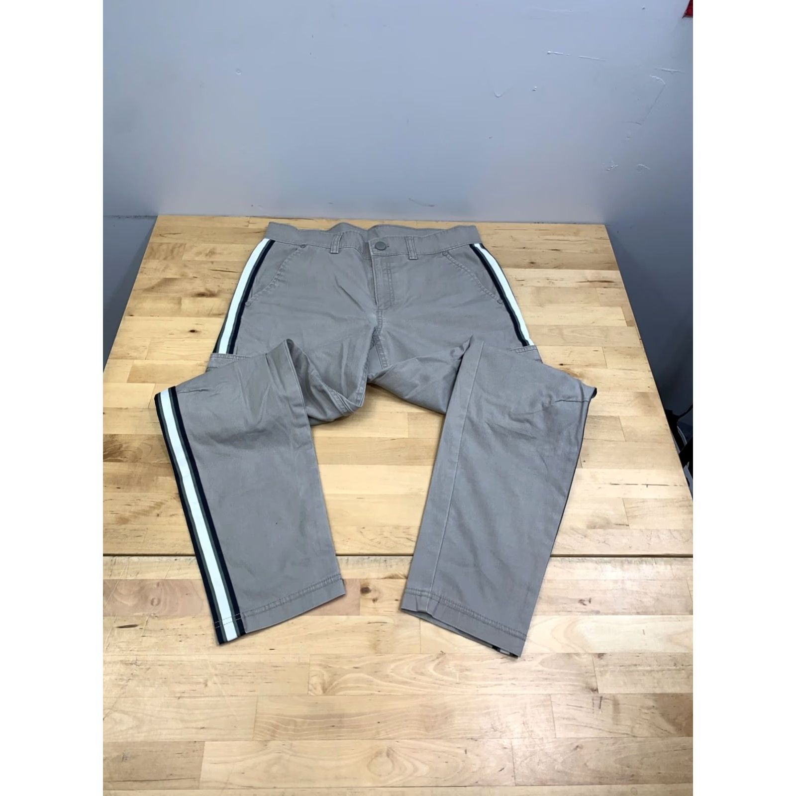 Athleta Athleta Cargo Pant Women 2 Beige Utility Y2K Racing Stripe 13014 Size 26" / US 2 / IT 38 - 3 Thumbnail
