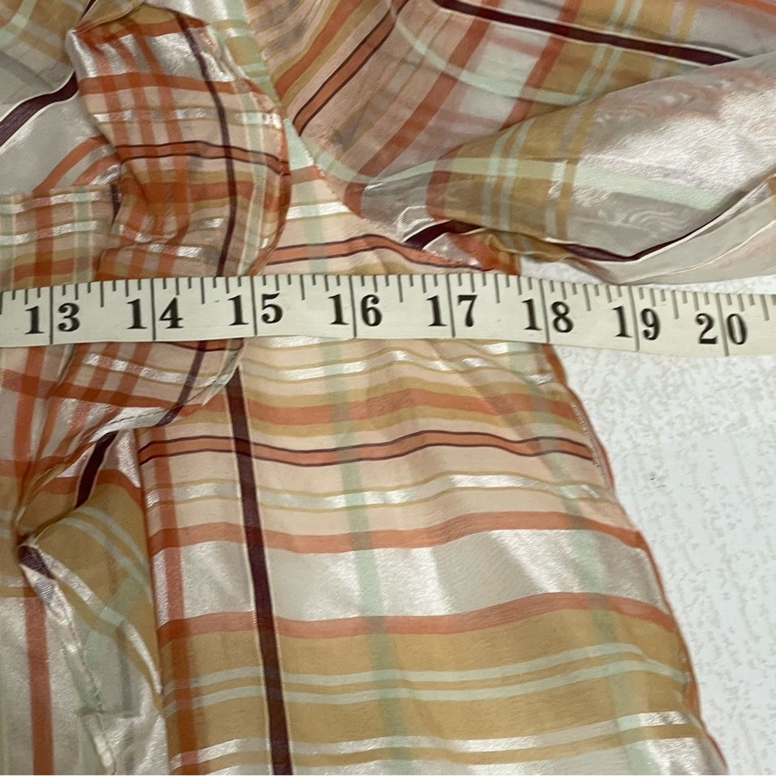 Anthropologie CURRENT AIR ANTHROPOLOGIE Pink Rose Plaid Blouse Size XS NWT Size XS / US 0-2 / IT 36-38 - 6 Thumbnail