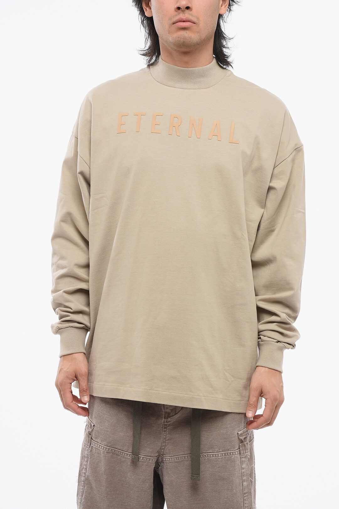 Fear of God og1mm0825 Crew Neck Eternal T-Shirt in Beige Size US L / EU 52-54 / 3 - 1 Thumbnail